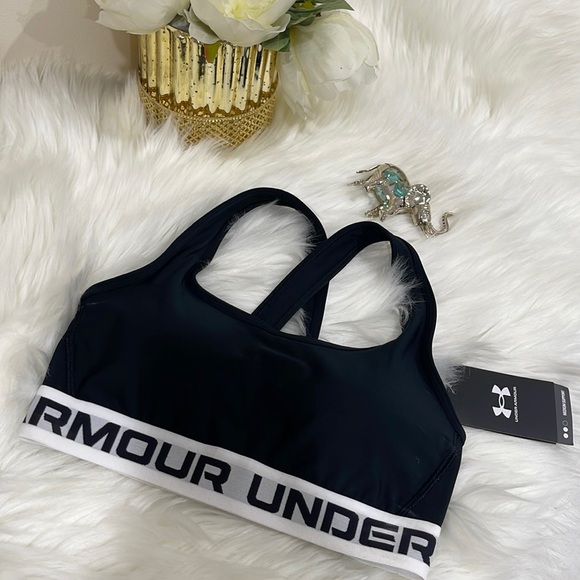 🔥Last One🔥🖤UNDER ARMOUR CROSSBACK MID SPORTS BRA - Picture 2 of 5